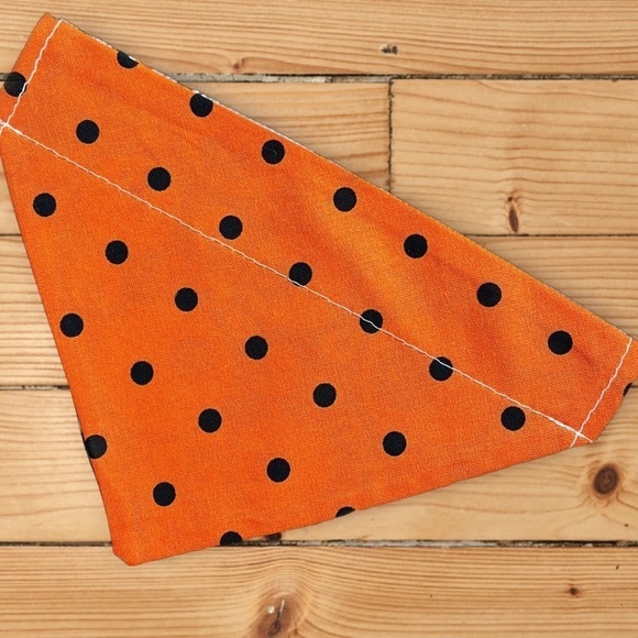 Halloween Spider Webs Handmade Reversible Over Collar Dog Bandana XS SM M La… - Picture 3 of 6